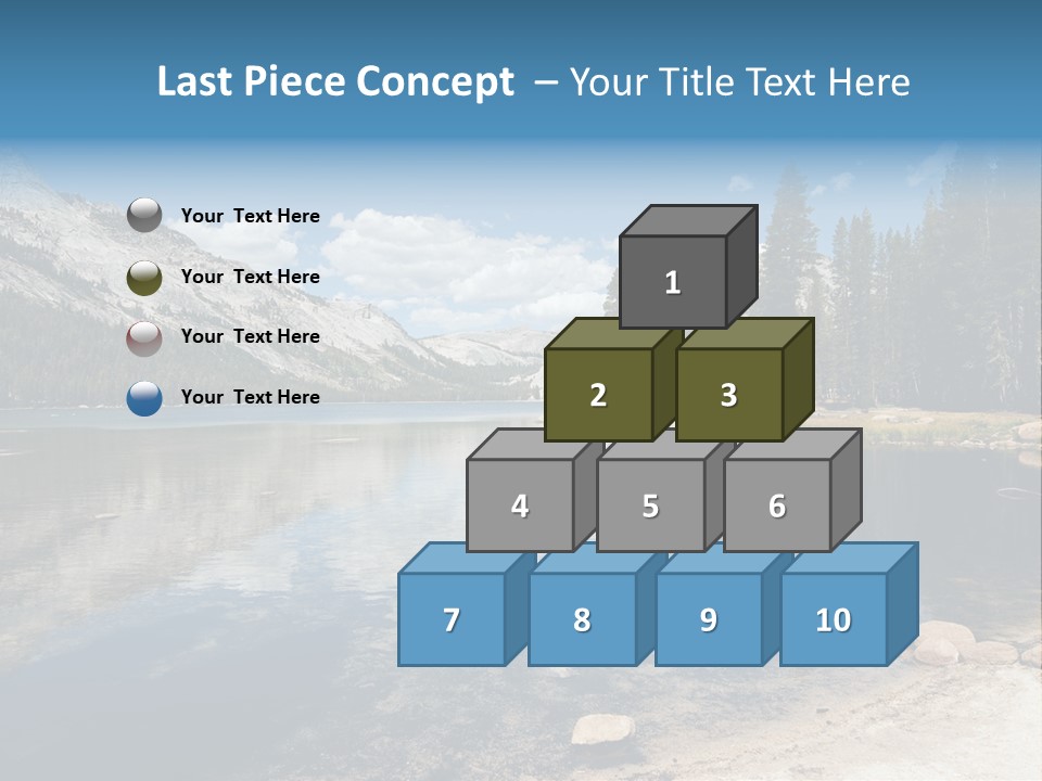 Tenaya Lake In Yosemite National Park, California, Usa PowerPoint Template