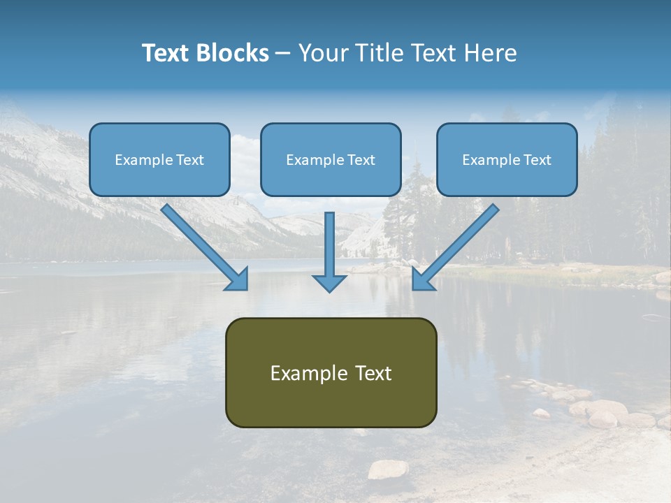 Tenaya Lake In Yosemite National Park, California, Usa PowerPoint Template