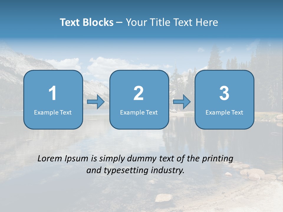 Tenaya Lake In Yosemite National Park, California, Usa PowerPoint Template