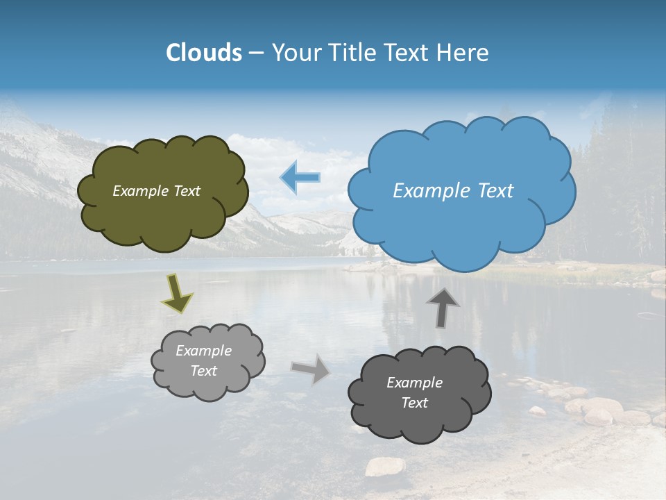 Tenaya Lake In Yosemite National Park, California, Usa PowerPoint Template