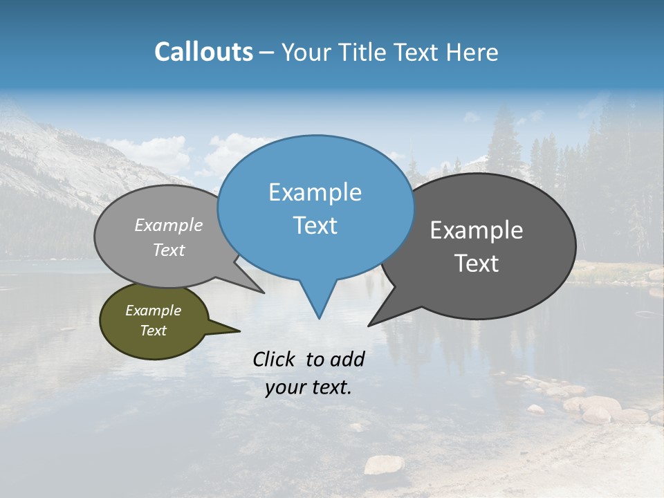 Tenaya Lake In Yosemite National Park, California, Usa PowerPoint Template