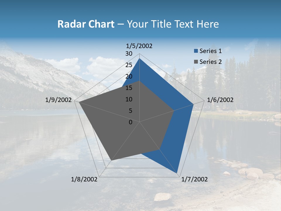 Tenaya Lake In Yosemite National Park, California, Usa PowerPoint Template