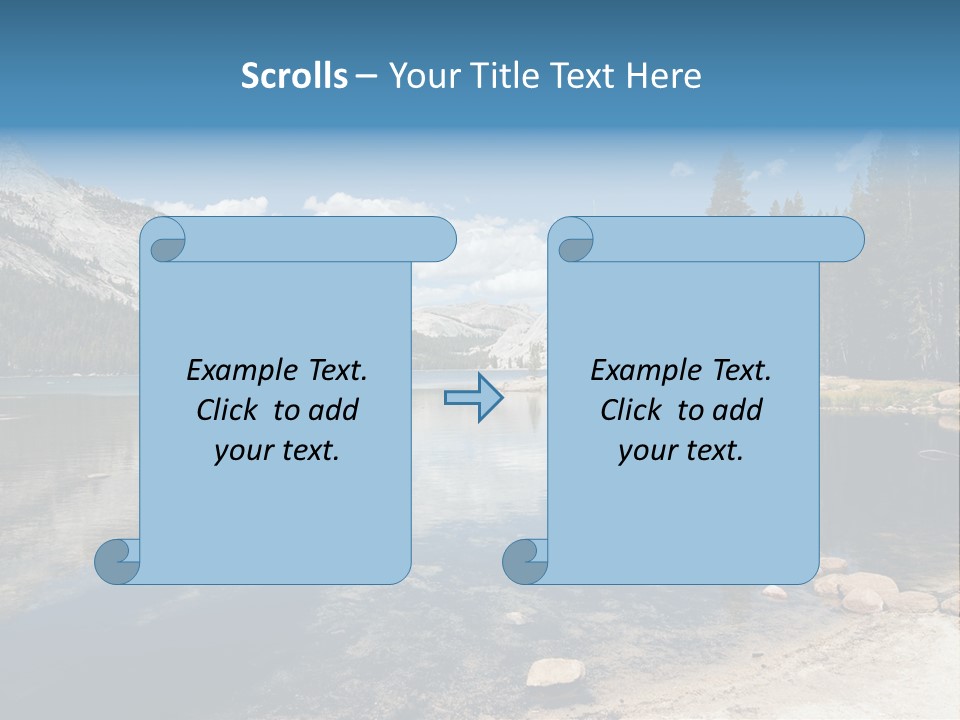 Tenaya Lake In Yosemite National Park, California, Usa PowerPoint Template