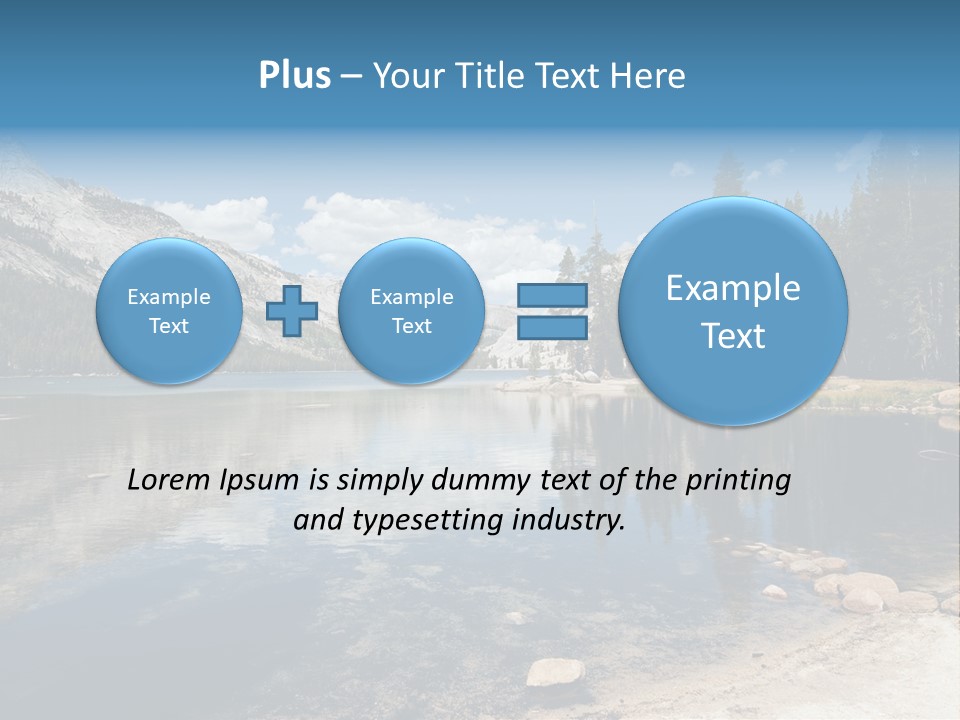 Tenaya Lake In Yosemite National Park, California, Usa PowerPoint Template