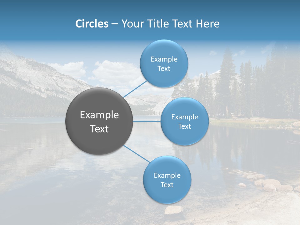 Tenaya Lake In Yosemite National Park, California, Usa PowerPoint Template