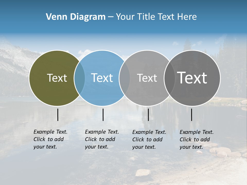Tenaya Lake In Yosemite National Park, California, Usa PowerPoint Template