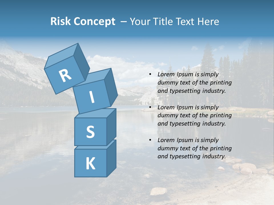Tenaya Lake In Yosemite National Park, California, Usa PowerPoint Template