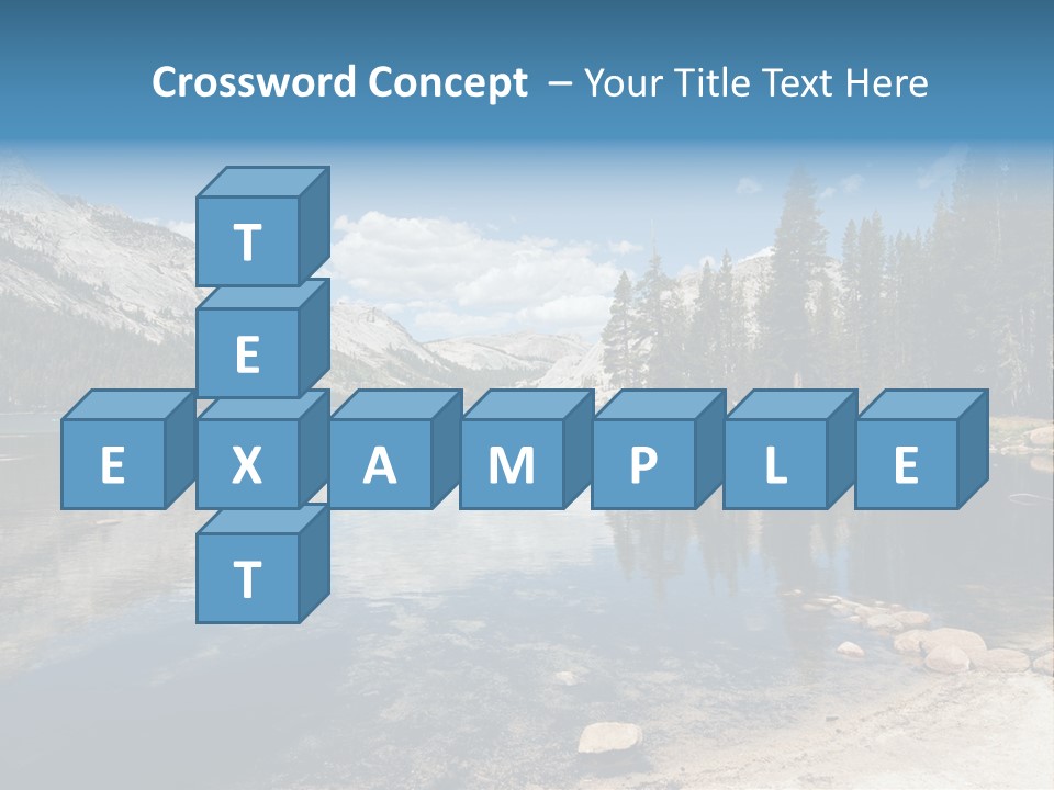 Tenaya Lake In Yosemite National Park, California, Usa PowerPoint Template