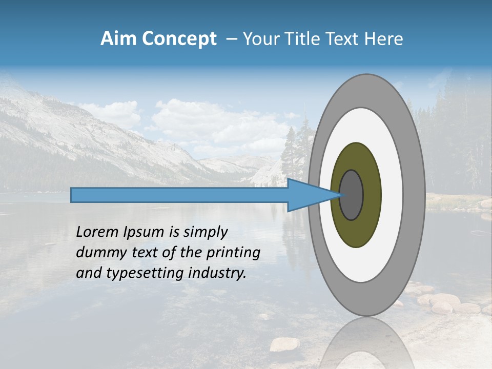 Tenaya Lake In Yosemite National Park, California, Usa PowerPoint Template