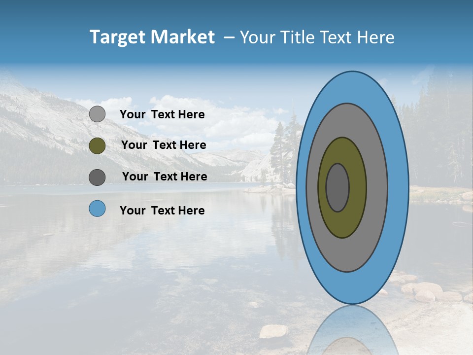 Tenaya Lake In Yosemite National Park, California, Usa PowerPoint Template
