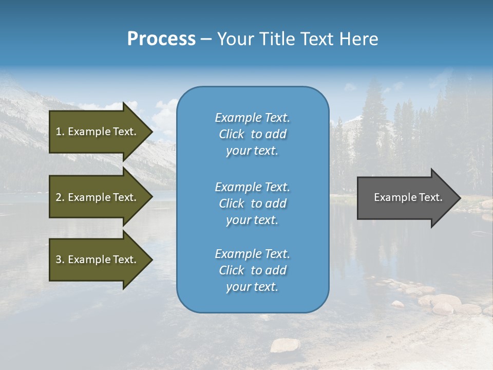 Tenaya Lake In Yosemite National Park, California, Usa PowerPoint Template