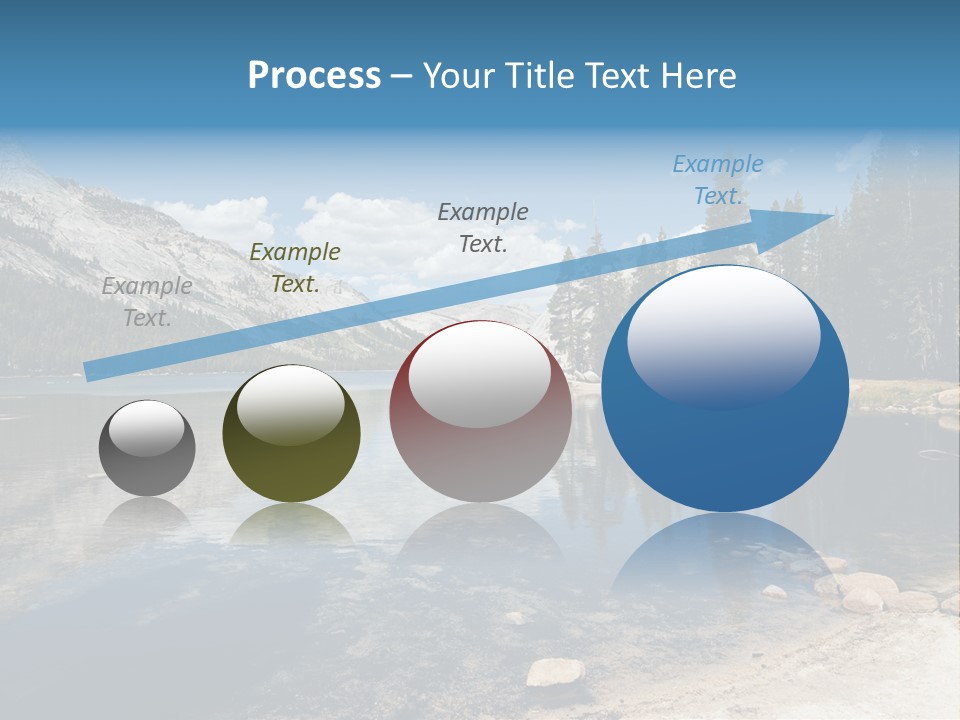 Tenaya Lake In Yosemite National Park, California, Usa PowerPoint Template