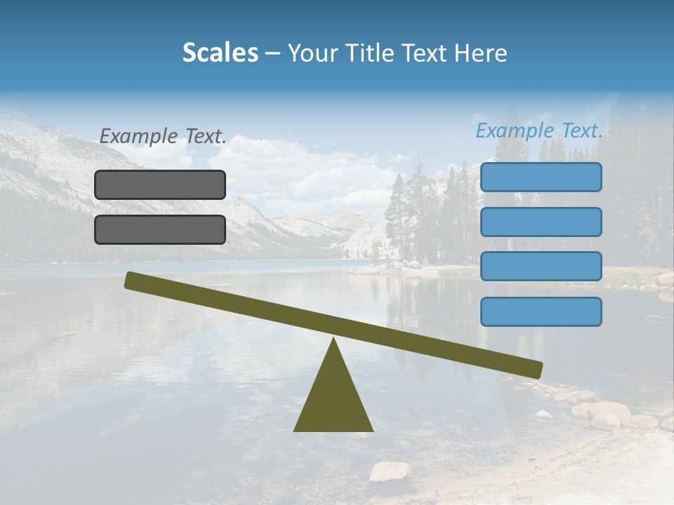Tenaya Lake In Yosemite National Park, California, Usa PowerPoint Template
