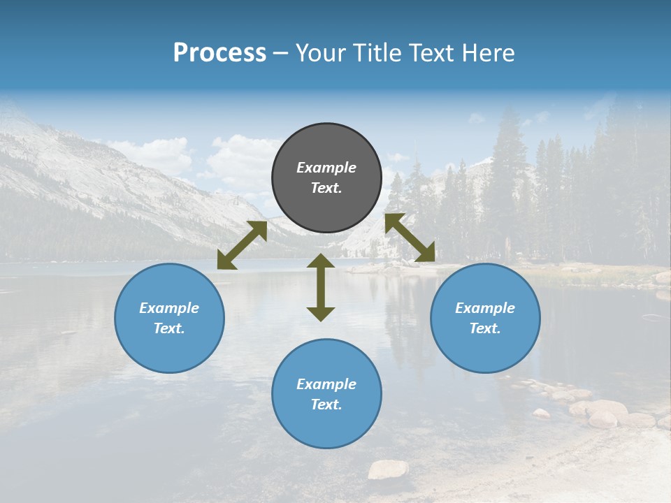 Tenaya Lake In Yosemite National Park, California, Usa PowerPoint Template