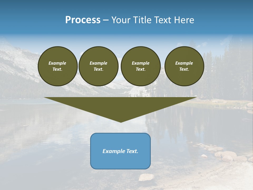Tenaya Lake In Yosemite National Park, California, Usa PowerPoint Template