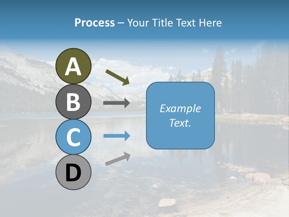 Tenaya Lake In Yosemite National Park, California, Usa PowerPoint Template