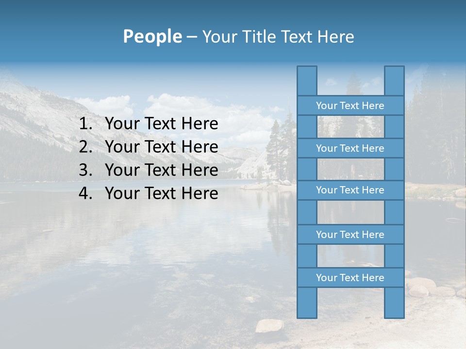 Tenaya Lake In Yosemite National Park, California, Usa PowerPoint Template