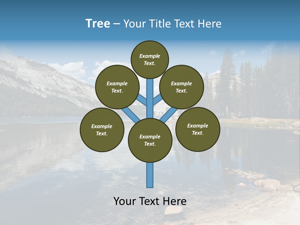 Tenaya Lake In Yosemite National Park, California, Usa PowerPoint Template