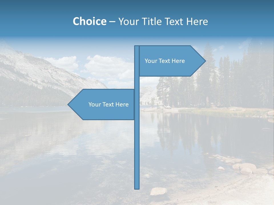 Tenaya Lake In Yosemite National Park, California, Usa PowerPoint Template