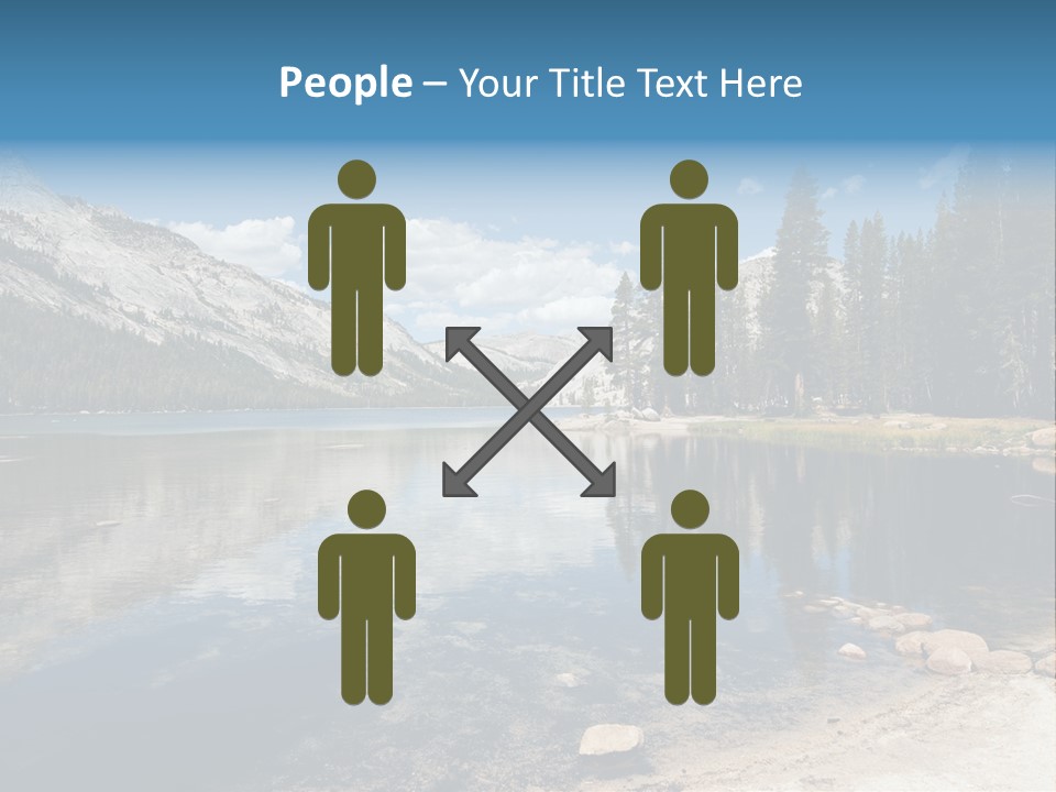 Tenaya Lake In Yosemite National Park, California, Usa PowerPoint Template