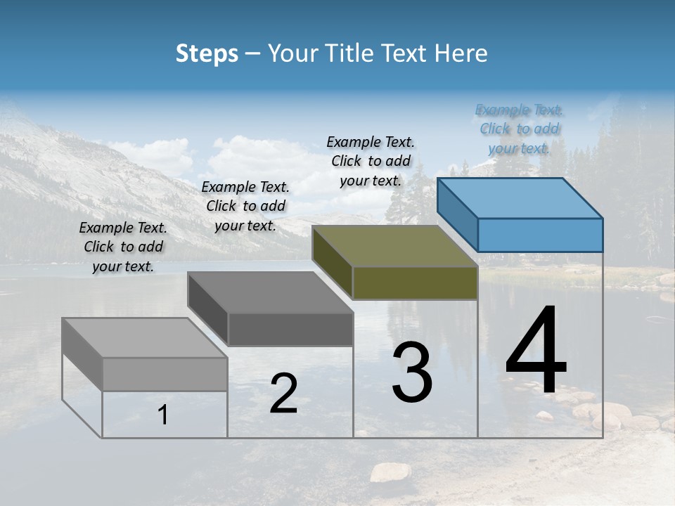 Tenaya Lake In Yosemite National Park, California, Usa PowerPoint Template