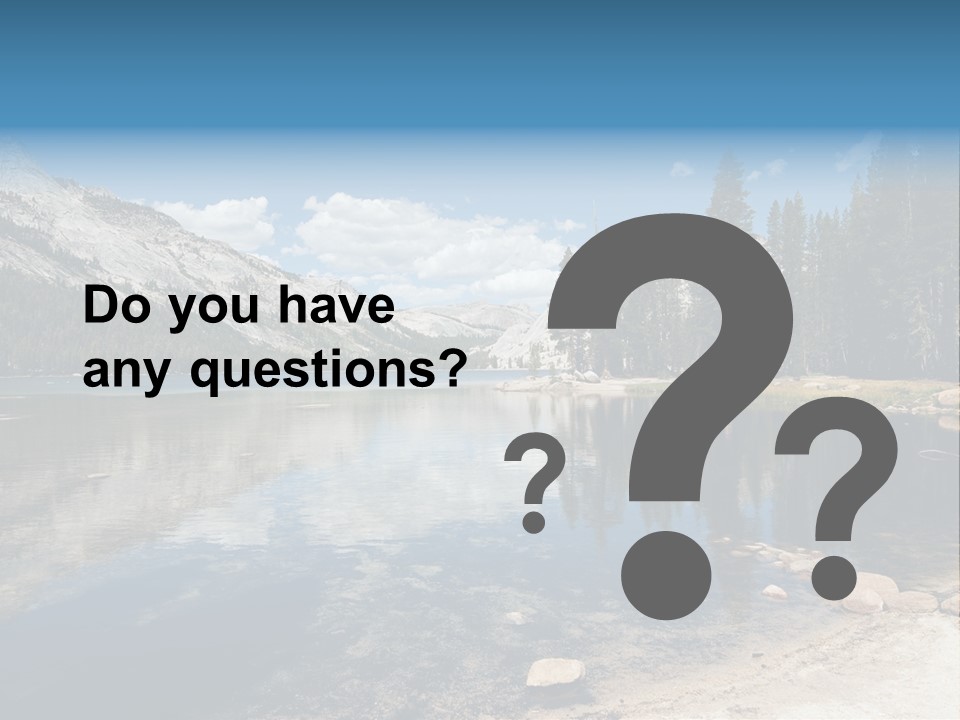 Tenaya Lake In Yosemite National Park, California, Usa PowerPoint Template