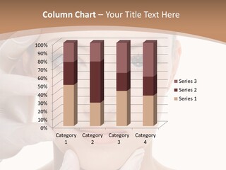 Beautician Touching Perfect Famel Face PowerPoint Template