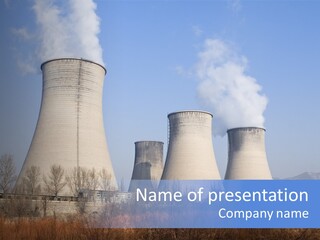 Power Plant In Northern China. PowerPoint Template