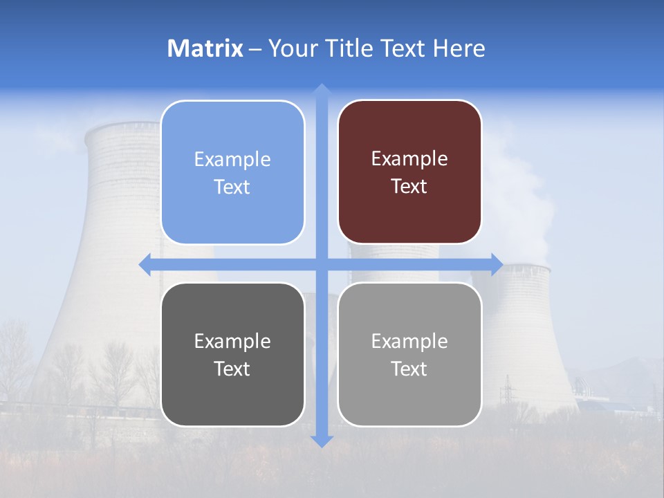 Power Plant In Northern China. PowerPoint Template