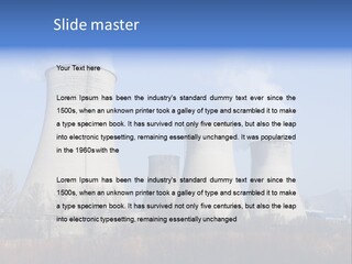 Power Plant In Northern China. PowerPoint Template