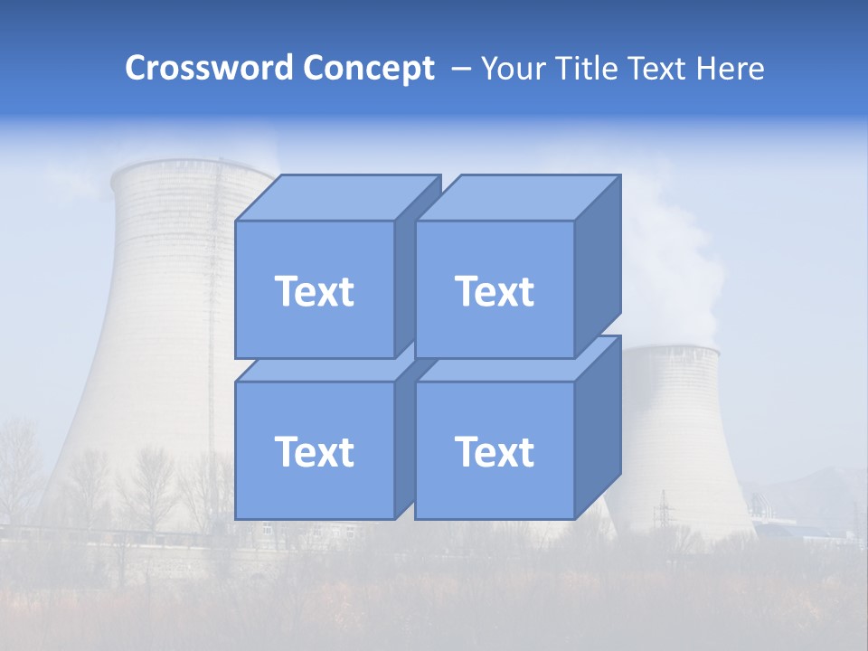 Power Plant In Northern China. PowerPoint Template