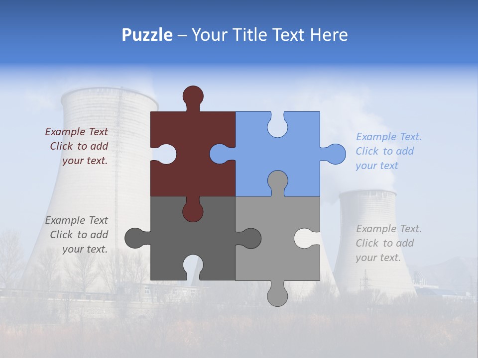 Power Plant In Northern China. PowerPoint Template