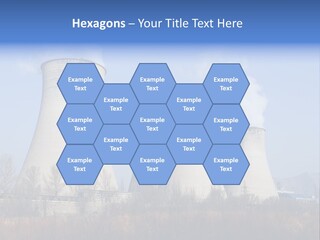 Power Plant In Northern China. PowerPoint Template