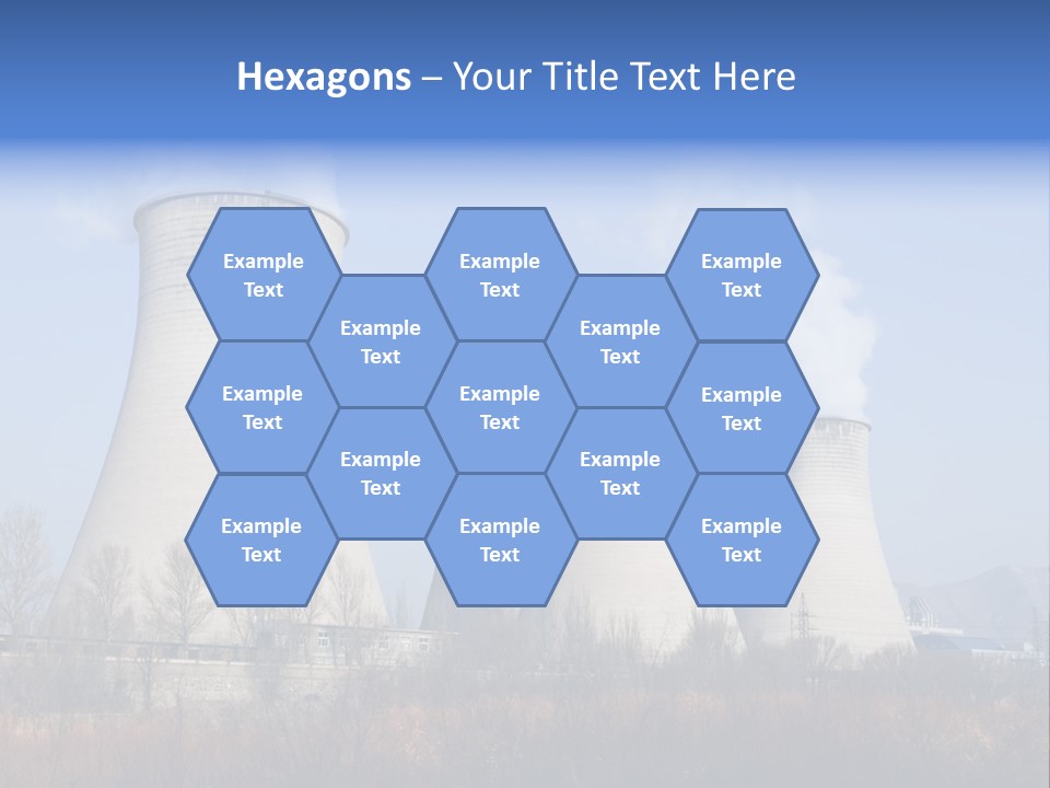 Power Plant In Northern China. PowerPoint Template