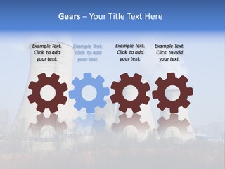 Power Plant In Northern China. PowerPoint Template