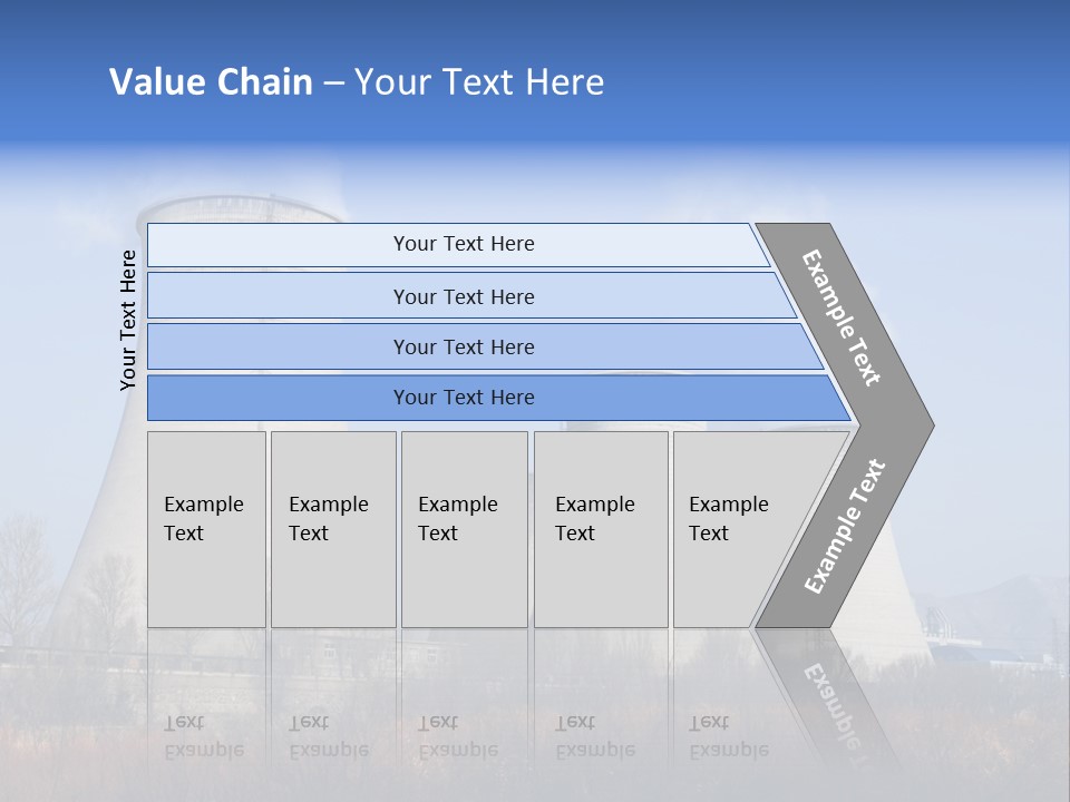 Power Plant In Northern China. PowerPoint Template