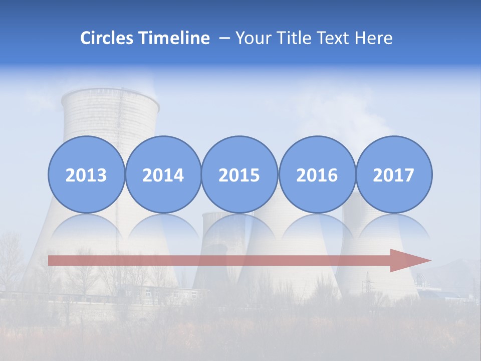 Power Plant In Northern China. PowerPoint Template