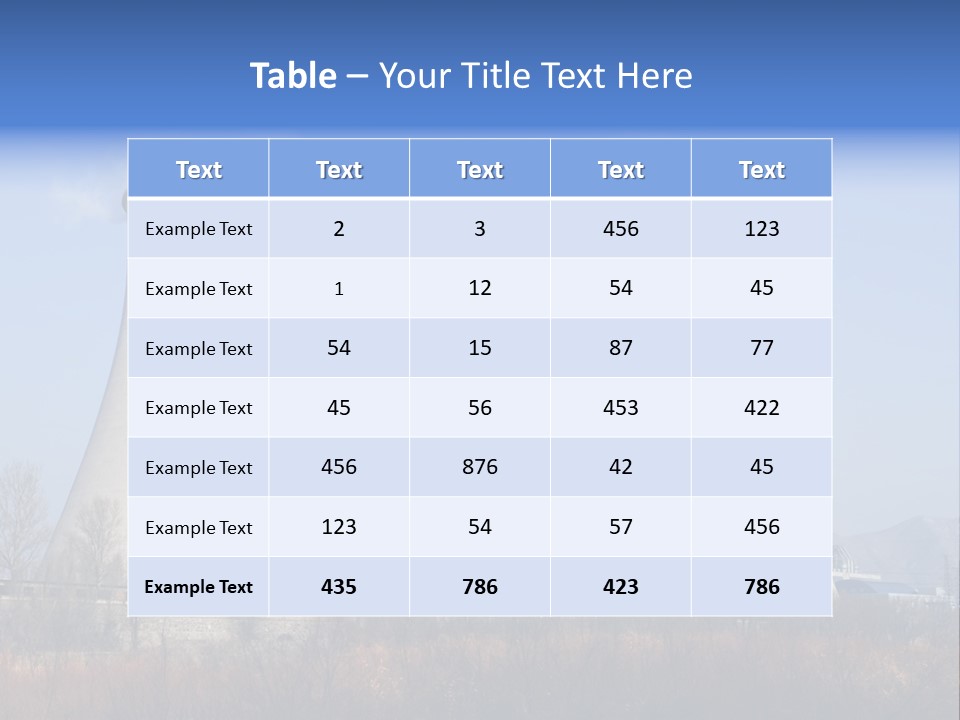 Power Plant In Northern China. PowerPoint Template
