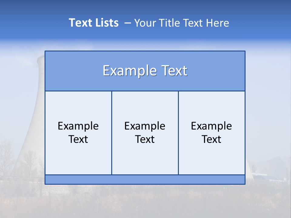 Power Plant In Northern China. PowerPoint Template