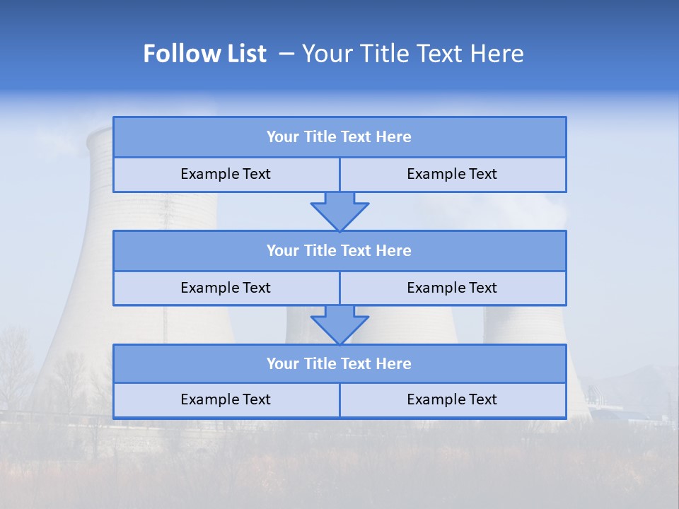 Power Plant In Northern China. PowerPoint Template