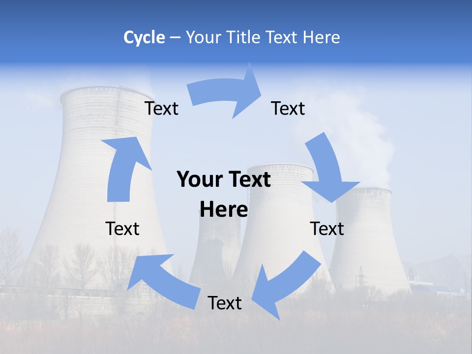 Power Plant In Northern China. PowerPoint Template
