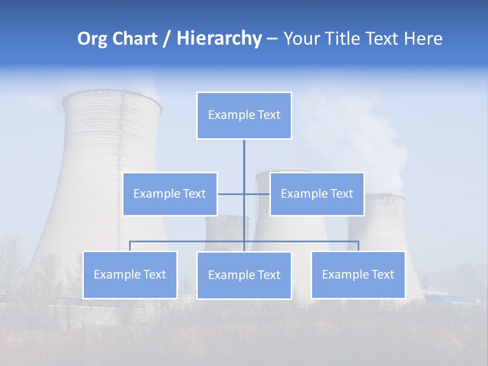 Power Plant In Northern China. PowerPoint Template