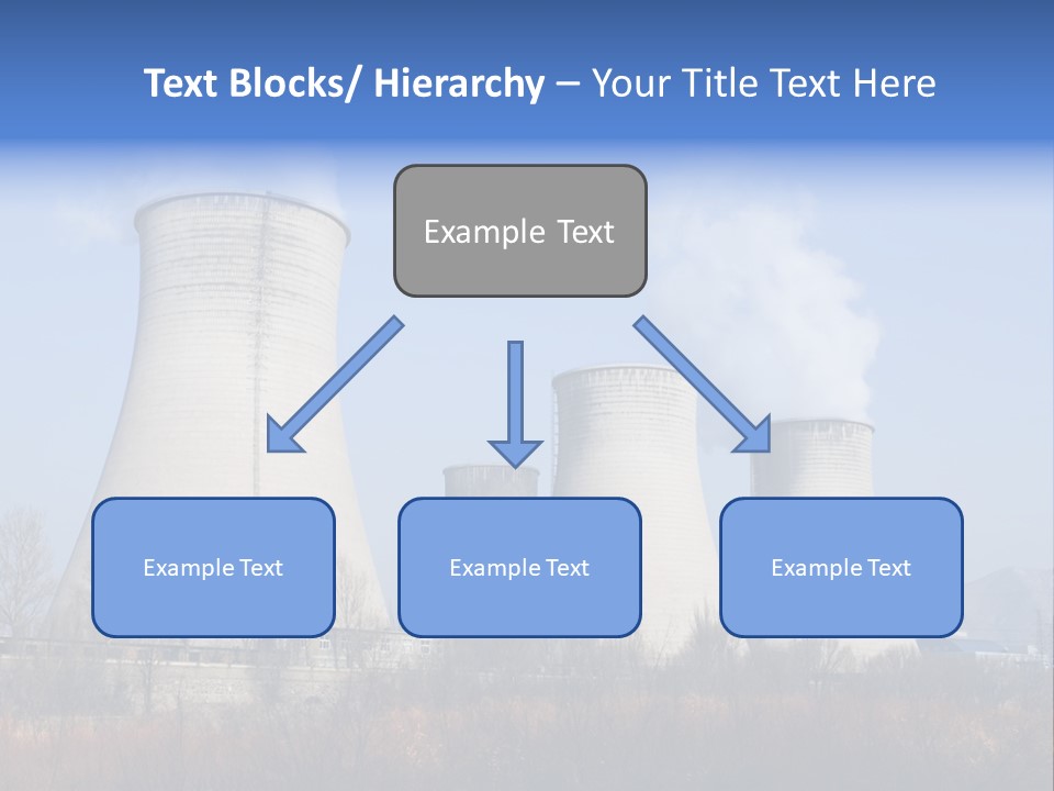 Power Plant In Northern China. PowerPoint Template