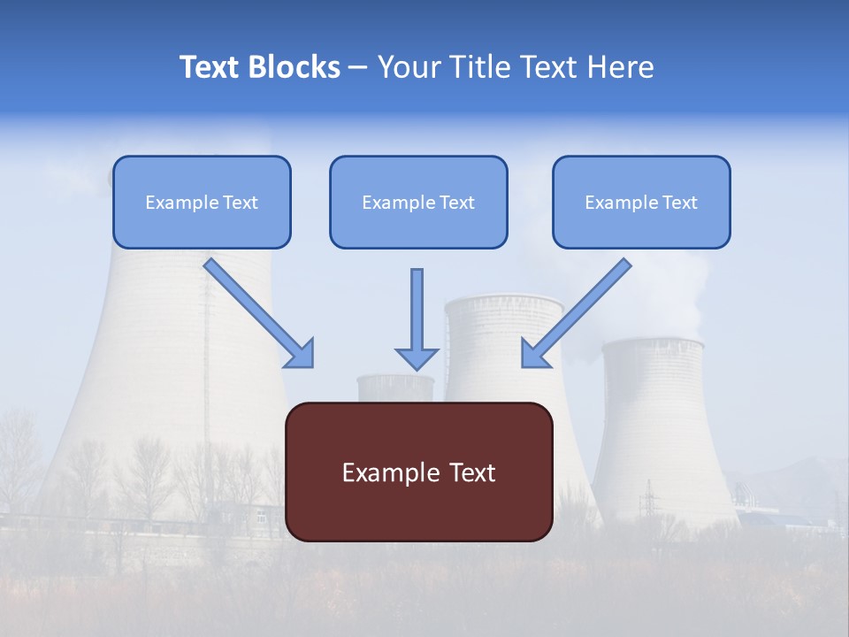 Power Plant In Northern China. PowerPoint Template