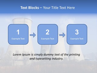 Power Plant In Northern China. PowerPoint Template