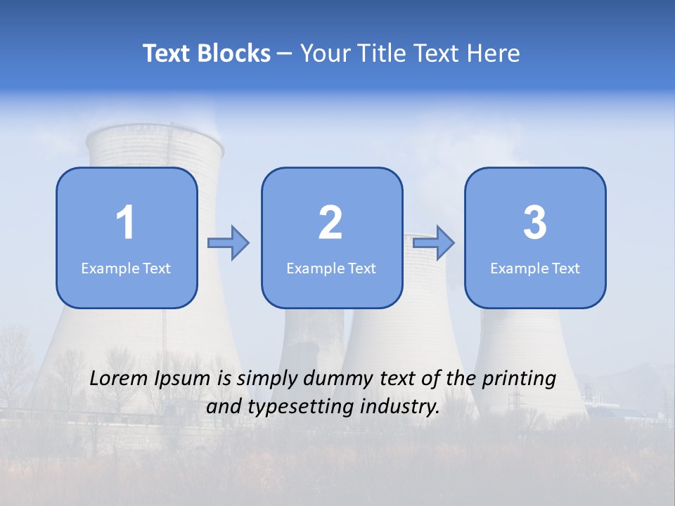 Power Plant In Northern China. PowerPoint Template