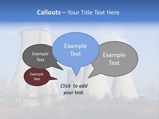 Power Plant In Northern China. PowerPoint Template