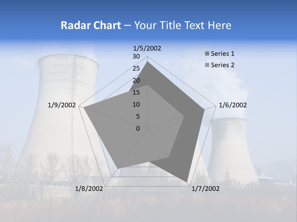 Power Plant In Northern China. PowerPoint Template