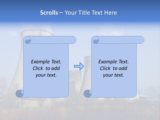 Power Plant In Northern China. PowerPoint Template