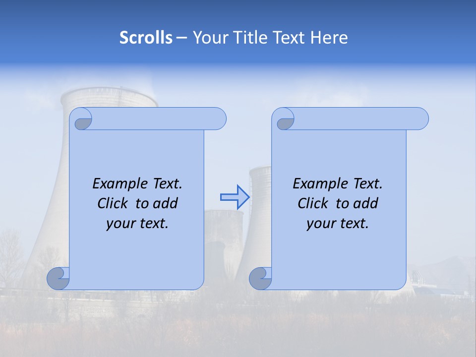 Power Plant In Northern China. PowerPoint Template